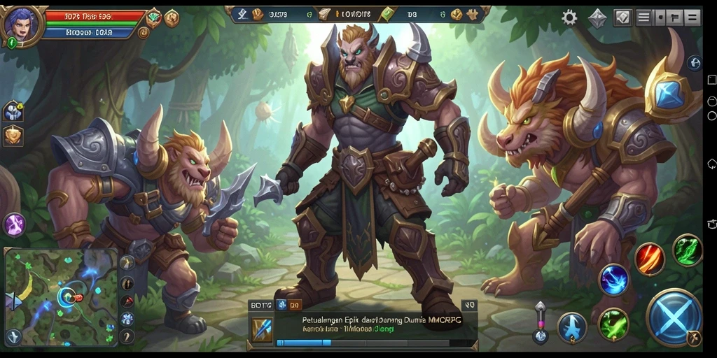 Gameplay seru dalam BRO178, menyelami dunia MMORPG yang luas.