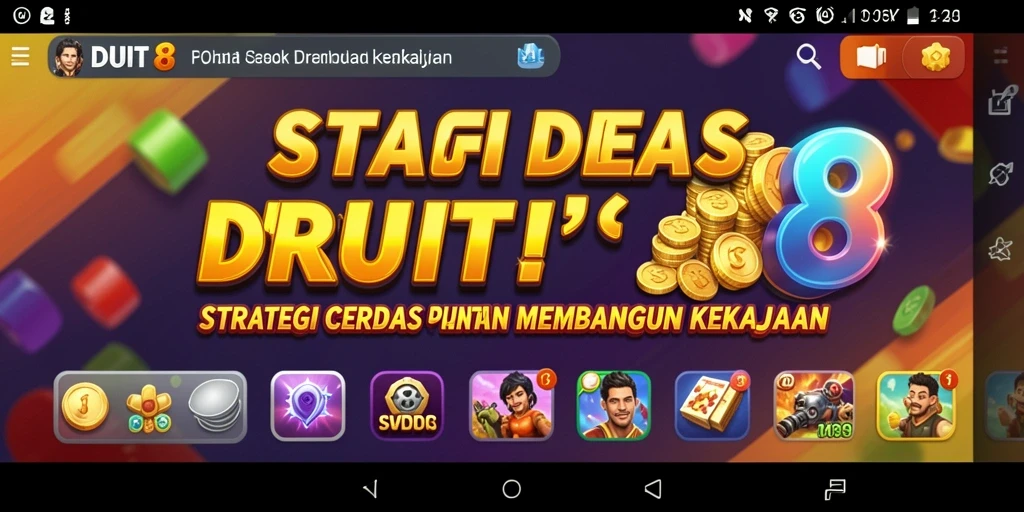 Screenshot gameplay strategis DUIT8 yang penuh aksi.