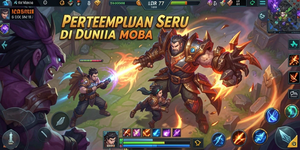 Tampilan gameplay seru dalam IDR77, aksi pertempuran yang mendebarkan.