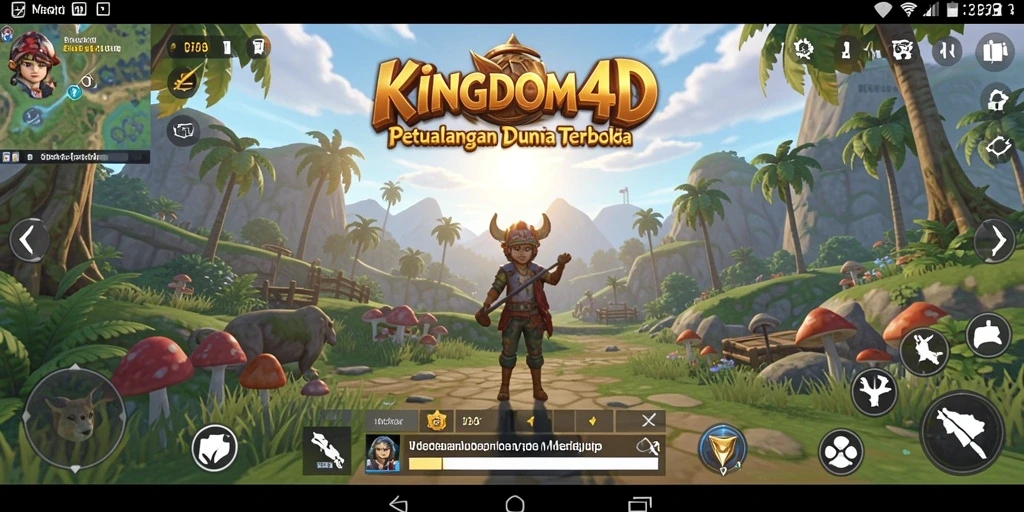 Tampilan gameplay KINGDOM4D yang memukau dan luasnya dunia eksplorasi.