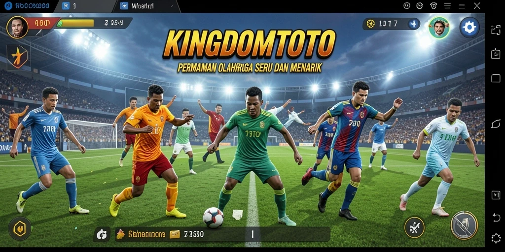 Tampilan grafis KINGDOMTOTO menampilkan aksi olahraga yang seru.