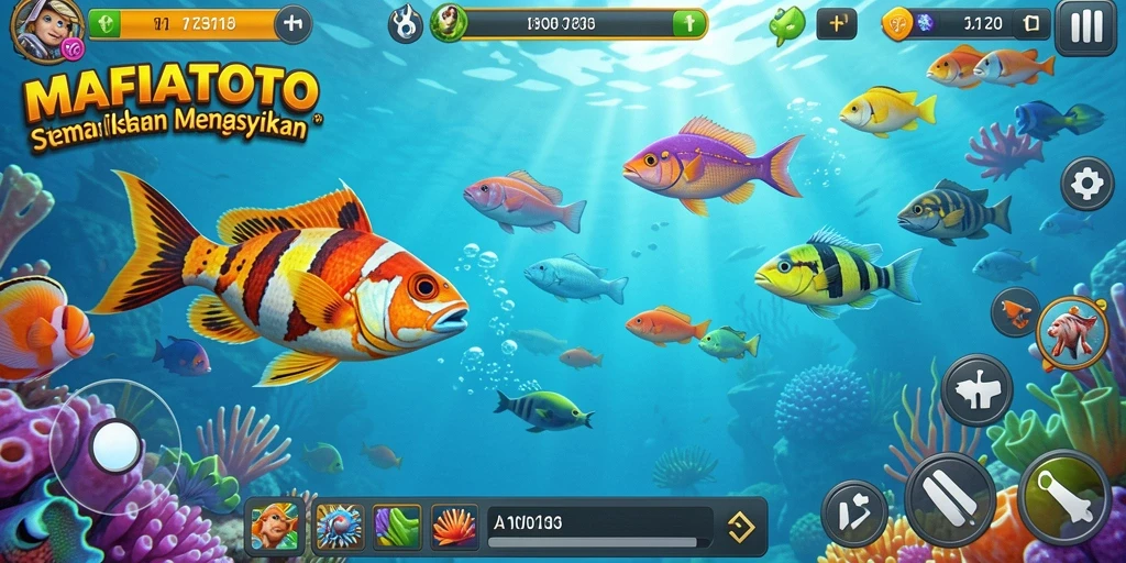 Screenshot utama MAFIATOTO menampilkan aksi tembak ikan yang seru.