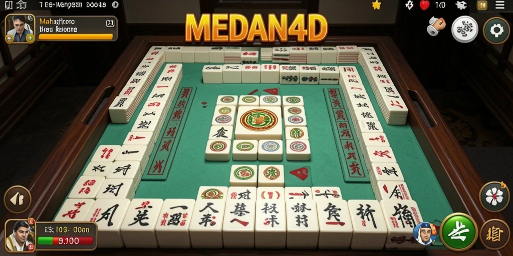 Tampilan gameplay Mahjong yang seru dan menantang di MEDAN4D.