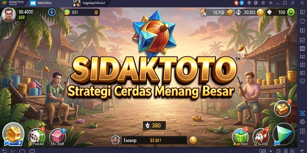 Tampilan dinamis gameplay SIDAKTOTO yang penuh strategi.
