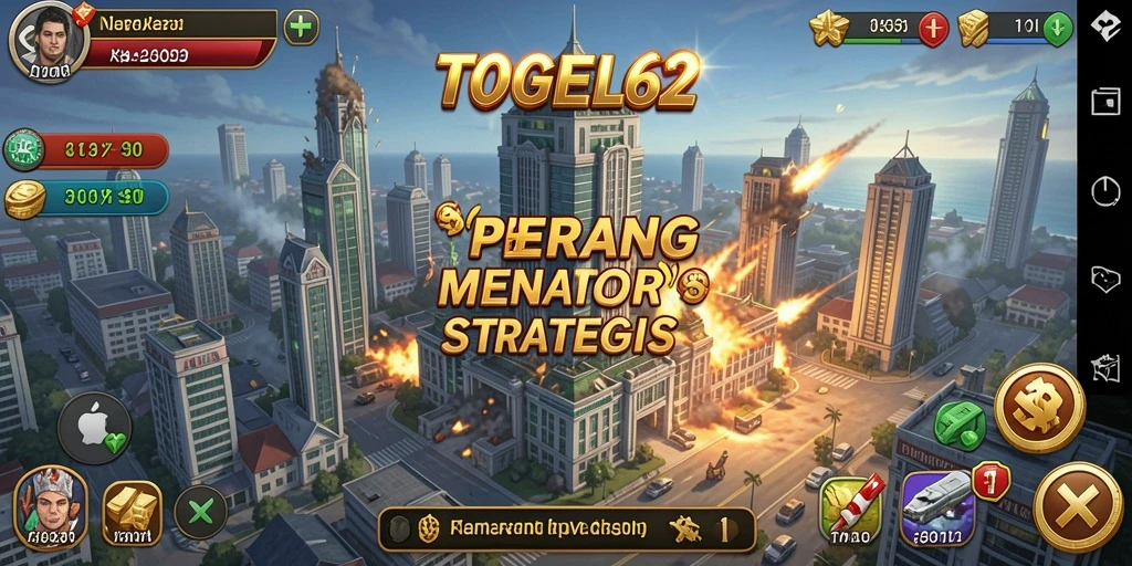 Tampilan menara dan pertempuran seru dalam game Tower Defense.